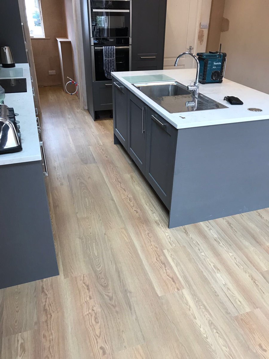 Amtico Spacia Pale Ash floor in wide plank format, installed in Timperley by Flooring 4 You Ltd